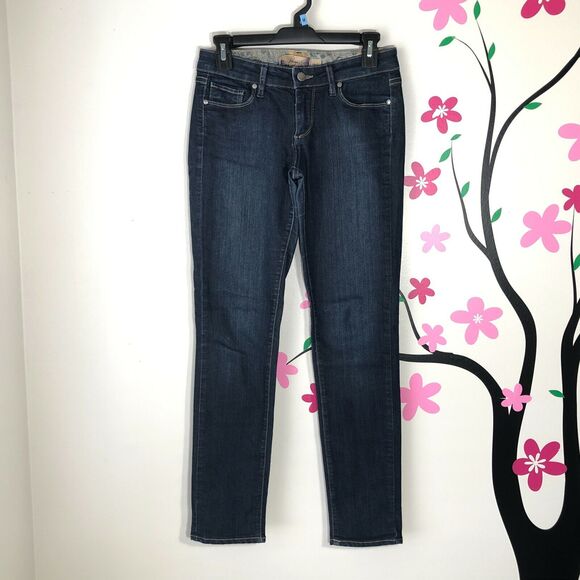 Paige Skyline Skinny Jeans Blue Dark Wash Womens Size 26 Made in USA - Picture 1 of 9